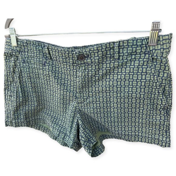 🌸4/$30🌸 Like New Gap Cotton Summer Short with Deco Tile Print - Picture 3 of 10